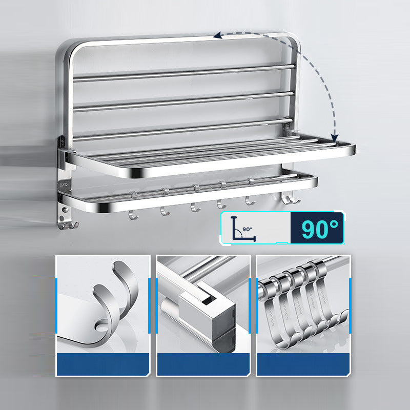 Modern Stainless Steel Bathroom Set Paper Holder Bathroom Shelf Bathroom Accessories