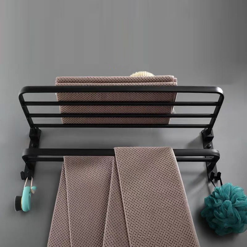 Modern Bathroom Accessory Set Black Soap Dish Bath Shelf Bathroom Set