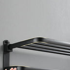 Modern Bathroom Accessory Set Black Soap Dish Bath Shelf Bathroom Set