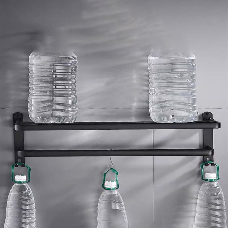 Modern Bathroom Accessory Set Black Soap Dish Bath Shelf Bathroom Set
