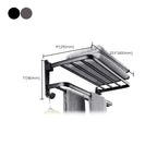 Modern Bathroom Accessory Set Black Soap Dish Bath Shelf Bathroom Set