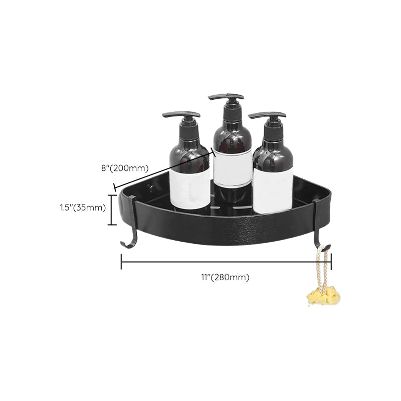 Modern Bathroom Accessory Set Black Soap Dish Bath Shelf Bathroom Set