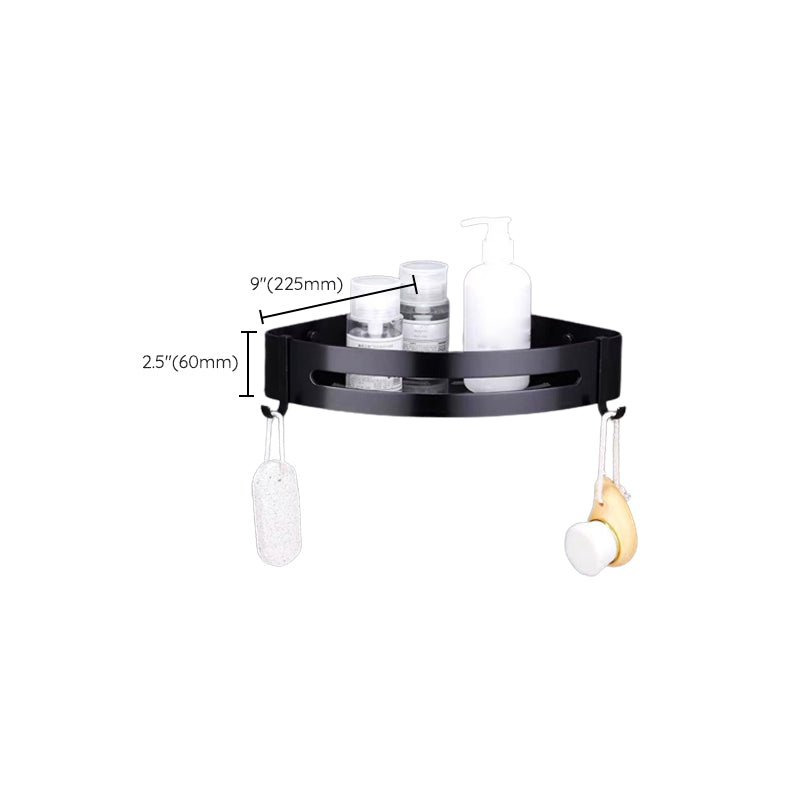 Modern Bathroom Accessory Set Black Soap Dish Bath Shelf Bathroom Set