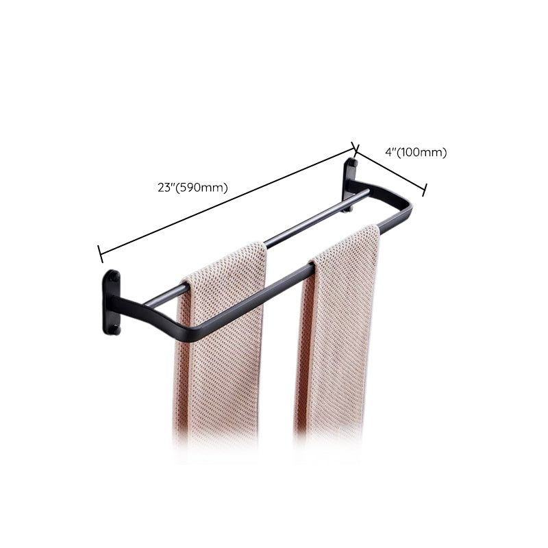 Modern Bathroom Accessory Set Black Soap Dish Bath Shelf Bathroom Set