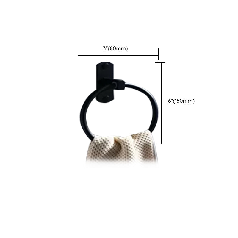 Modern Bathroom Accessory Set Black Soap Dish Bath Shelf Bathroom Set