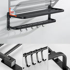 Modern Bathroom Accessories Black Paper Holder Bathroom Shelf Bathroom Accessory Set