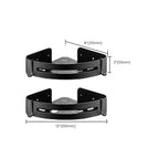 Modern Bathroom Accessories Black Paper Holder Bathroom Shelf Bathroom Accessory Set