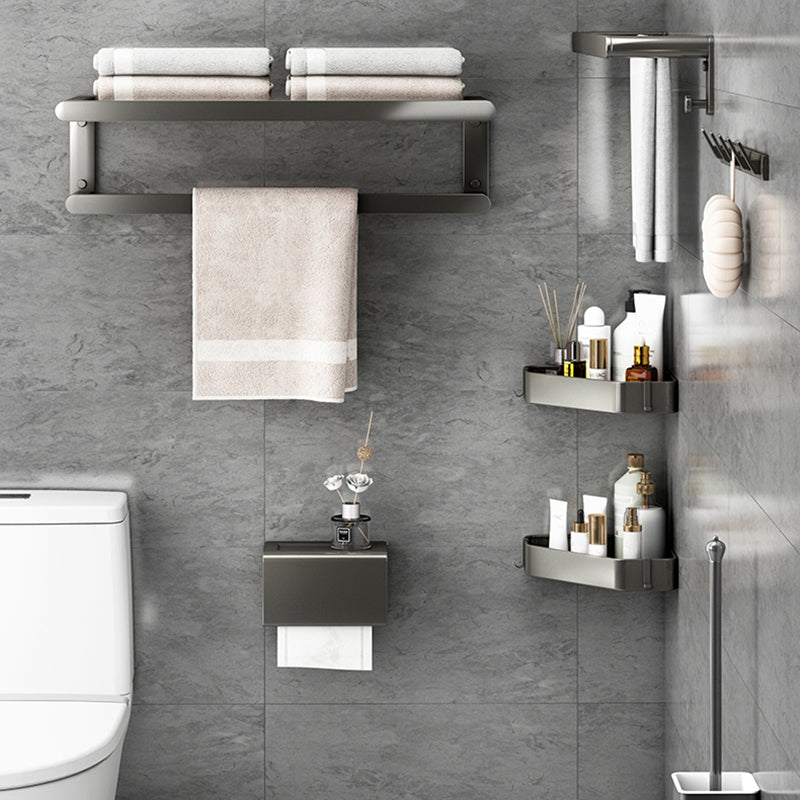 Matte Gray Bathroom Hardware Set Modern Bathroom Accessories Set