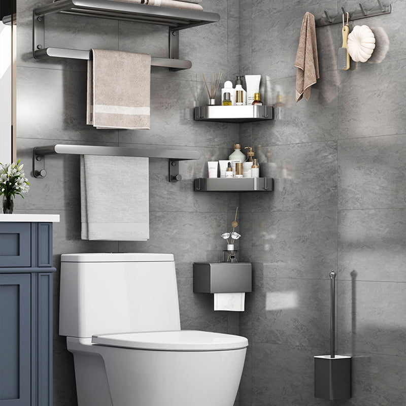 Matte Gray Bathroom Hardware Set Modern Bathroom Accessories Set