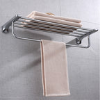 Modern Bathroom Hardware Paper Holder Bathroom Shelf Silver Bathroom Accessory Set