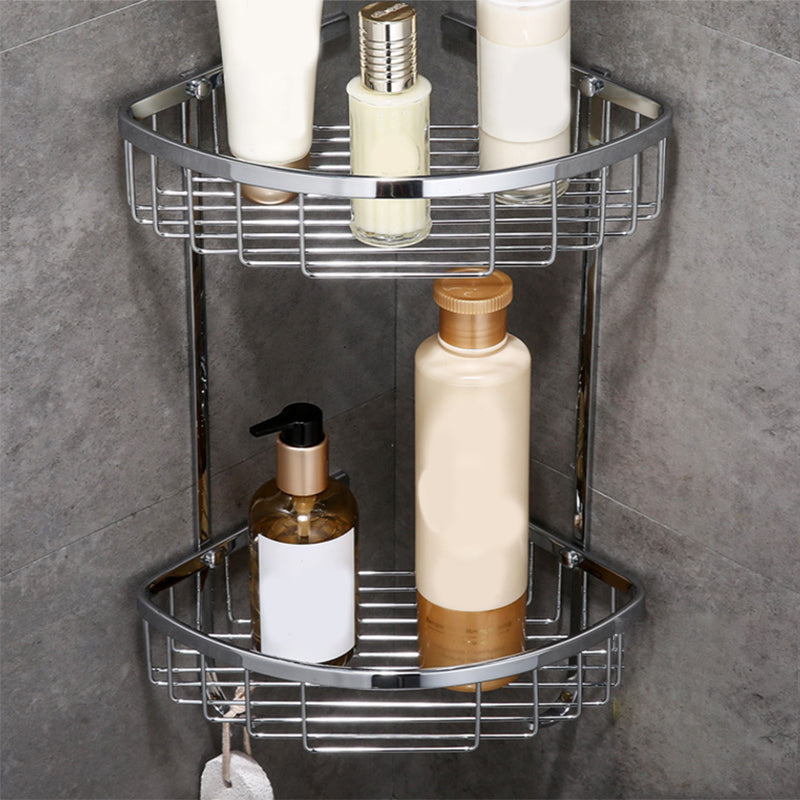 Modern Bathroom Hardware Paper Holder Bathroom Shelf Silver Bathroom Accessory Set