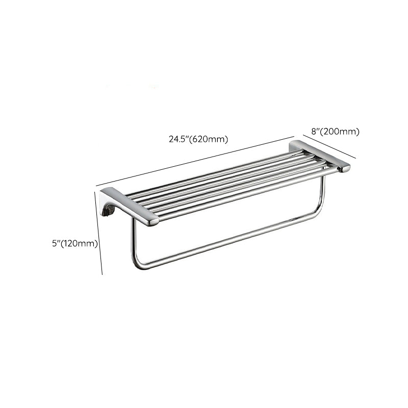 Modern Bathroom Hardware Paper Holder Bathroom Shelf Silver Bathroom Accessory Set