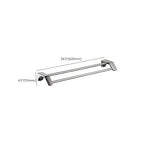Modern Bathroom Hardware Paper Holder Bathroom Shelf Silver Bathroom Accessory Set