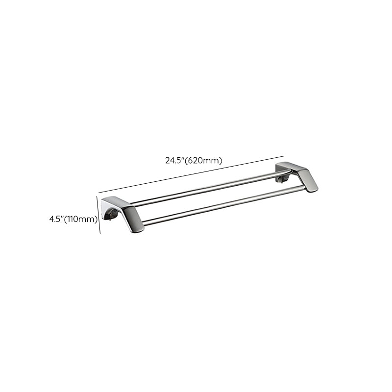 Modern Bathroom Hardware Paper Holder Bathroom Shelf Silver Bathroom Accessory Set