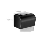Matt Black 5-piece Modern Bathroom Accessory Set with Shelf/Tower Bar & Paper Holder