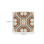 Square Indoor Vinyl Floor Peel and Stick Flower Pattern Waterproof Vinyl Floor