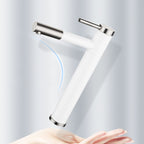 Modern Vessel Sink Faucet Stainless Steel Single Handle Low Arc Pull Down Vessel Faucet