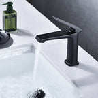 Modern centerset bathroom faucet Solid color copper faucet for the bathroom