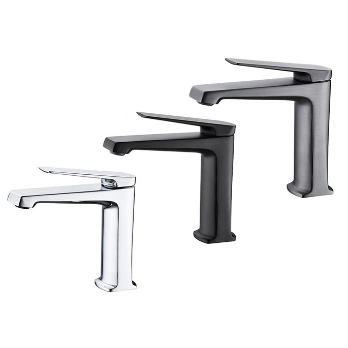 Modern centerset bathroom faucet Solid color copper faucet for the bathroom
