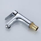 Modern Sink Faucet Monochrome Brass Sink Faucet for the Bathroom