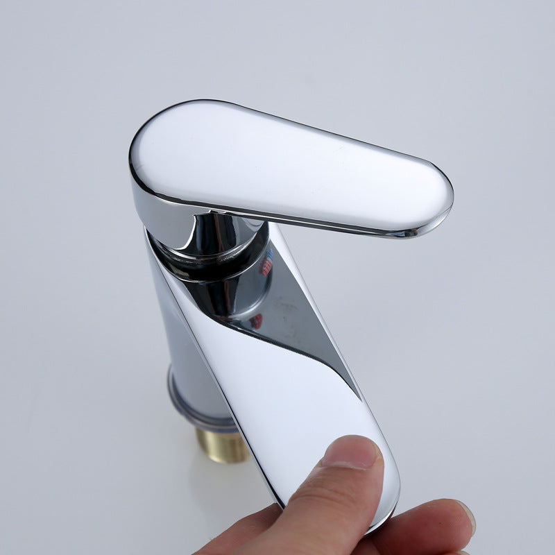 Modern Sink Faucet Monochrome Brass Sink Faucet for the Bathroom