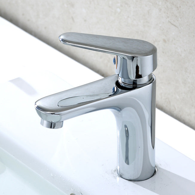 Modern Sink Faucet Monochrome Brass Sink Faucet for the Bathroom