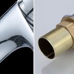Modern Sink Faucet Monochrome Brass Sink Faucet for the Bathroom