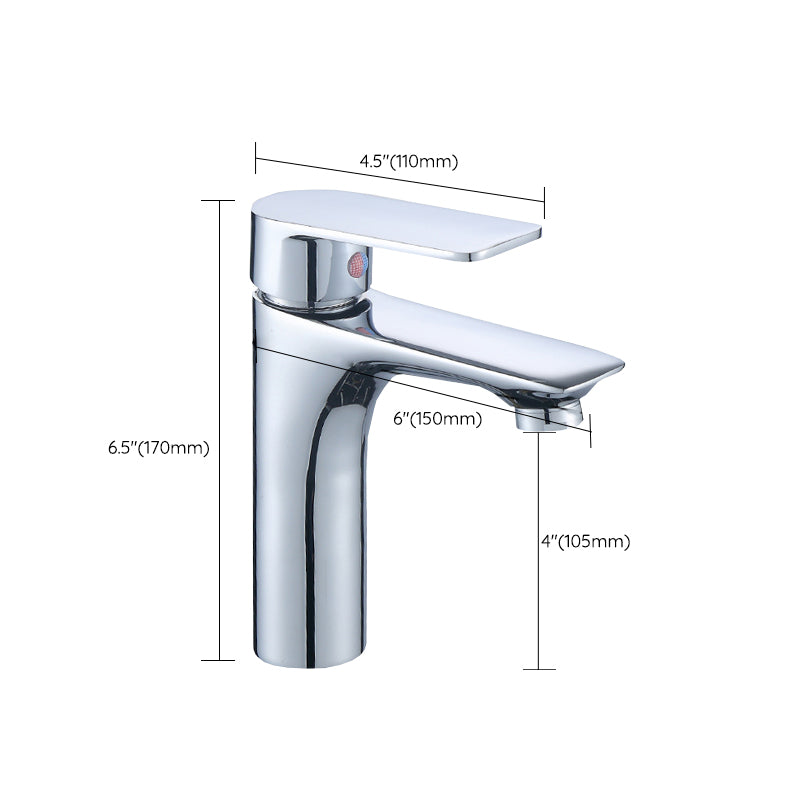 Modern Sink Faucet Monochrome Brass Sink Faucet for the Bathroom