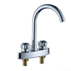 High arch conversion faucet two-handle brass sink faucet for the bathroom