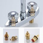 High arch conversion faucet two-handle brass sink faucet for the bathroom