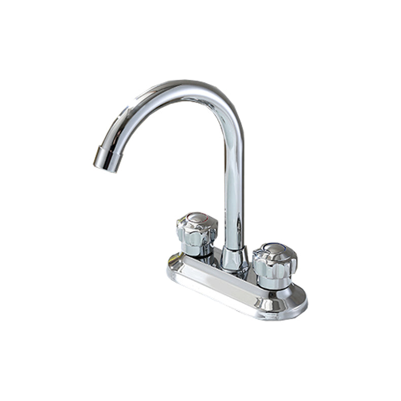 High arch conversion faucet two-handle brass sink faucet for the bathroom