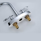 High arch conversion faucet two-handle brass sink faucet for the bathroom
