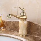 Luxury Vessel Faucet Brass Lever Handles Low Arc Sink Faucet