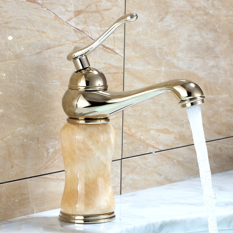 Luxury Vessel Faucet Brass Lever Handles Low Arc Sink Faucet