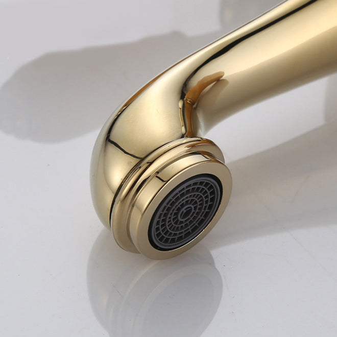 Luxury Vessel Faucet Brass Lever Handles Low Arc Sink Faucet