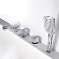 Wall-mounted Copper Roman Bathtub Faucet Low Arc Roman Bathtub Filler Trim