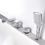 Wall-mounted Copper Roman Bathtub Faucet Low Arc Roman Bathtub Filler Trim
