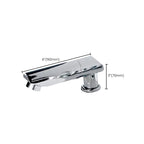 Wall-mounted Copper Roman Bathtub Faucet Low Arc Roman Bathtub Filler Trim