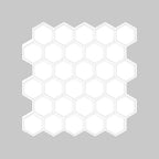 Peel-and-Stick Tiles Hexagonal Waterproof PVC Peel & Stick Mosaic Tile for Shower