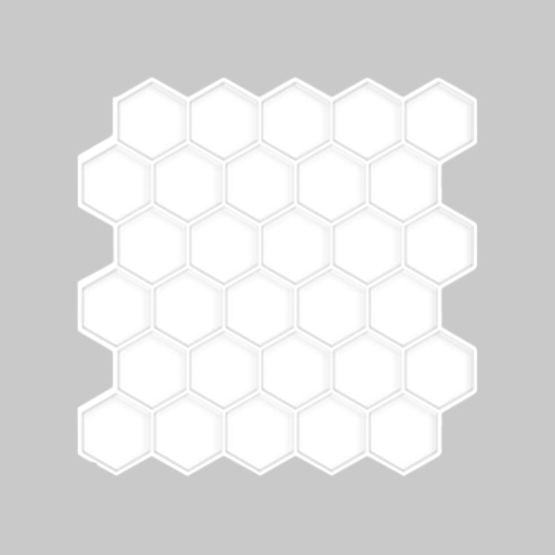 Peel-and-Stick Tiles Hexagonal Waterproof PVC Peel & Stick Mosaic Tile for Shower