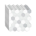 Peel-and-Stick Tiles Hexagonal Waterproof PVC Peel & Stick Mosaic Tile for Shower