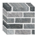 Peel & Stick Tiles Square Stain Resistant Plastic Peel and Stick Tiles for Kitchen 20 Pack