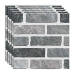 Peel & Stick Tiles Square Stain Resistant Plastic Peel and Stick Tiles for Kitchen 20 Pack