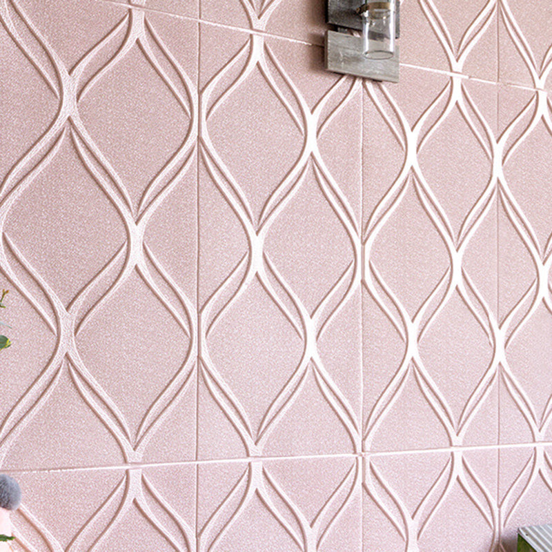 Contemporary waterproof wall planks striped brick bedroom wall panels