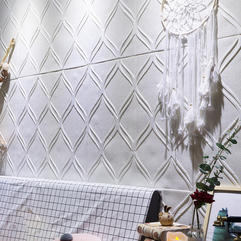 Contemporary waterproof wall planks striped brick bedroom wall panels