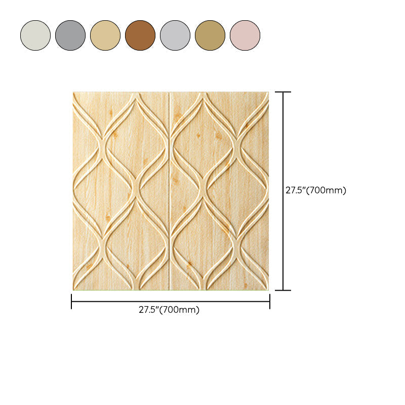 Contemporary waterproof wall planks striped brick bedroom wall panels