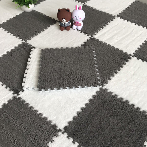 Color-Fading-Resistant Carpet Tile Solid Interlocking Carpet Tile