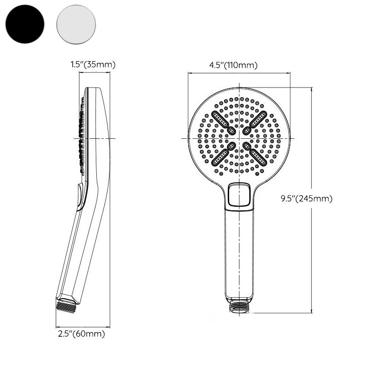 Contemporary Handheld Shower Self-Cleaning Wall-Mounted Handheld Shower
