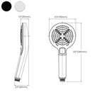 Contemporary Handheld Shower Self-Cleaning Wall-Mounted Handheld Shower