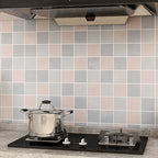 Modern mosaic tiles waterproof peel-and-stick tiles over tiles for the kitchen